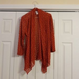 Keren Hart rust colored sweater